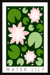 "Water Lily" Framed Painting Print, 16x24