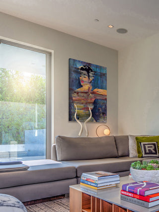 "Bright Red Lips" Painting Print on Wrapped Canvas, 30x45