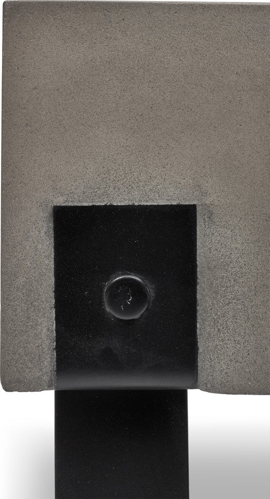 Mixx Industrial Stool, Black Legs, Dark Gray Seat