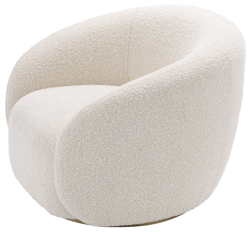 Boucle Curved Swivel Chair | Eichholtz Brice