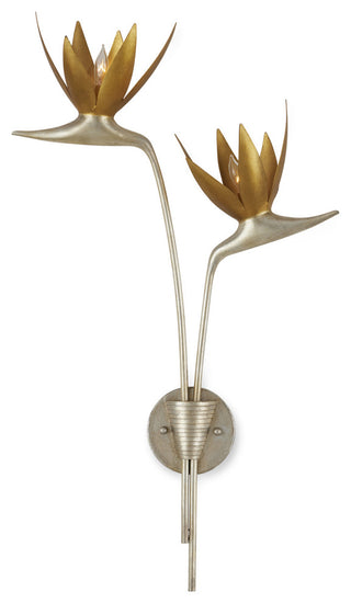 Paradiso Gold and Silver Wall Sconce, Left