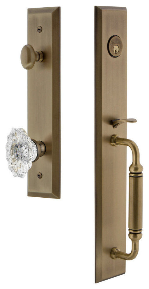 Fifth Avenue 1-Piece Dummy Handleset, C Grip and Biarritz Knob, 849315