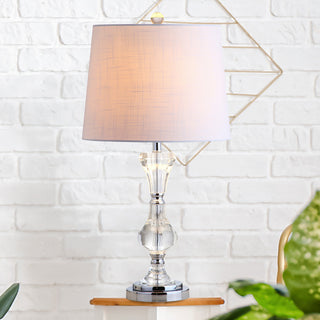 Riley 25" Crystal Table Lamp, Clear