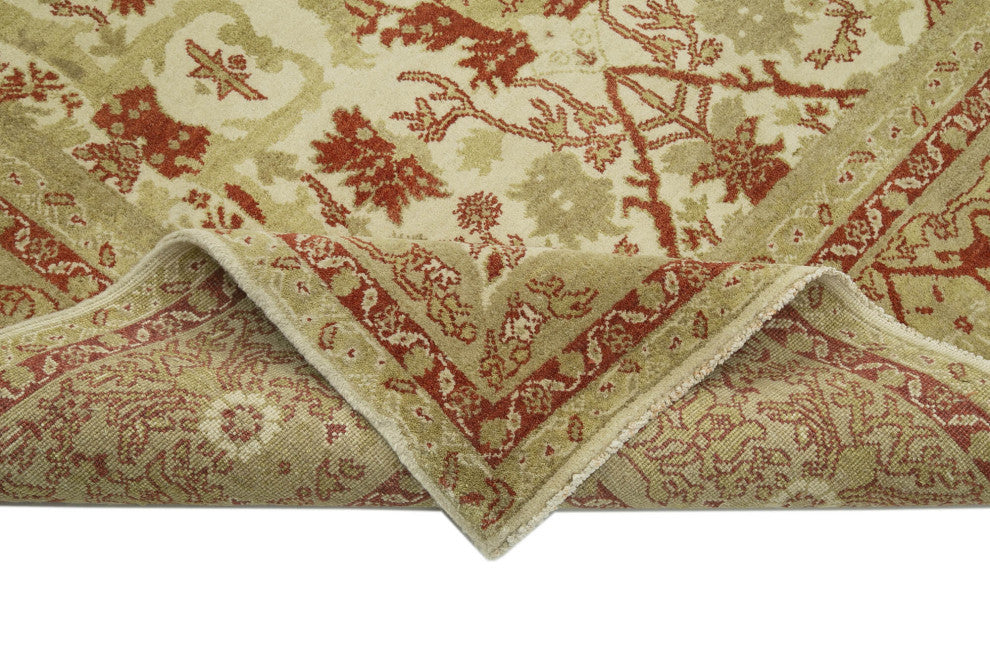Rug N Carpet - Handmade Oriental 8' 8" x 12' 6" Decorative Oushak Area Rug