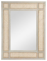 Hazel Boho Mirror With Wicker Caning