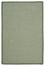 Outdoor Houndstooth Tweed OT68 Leaf Green Indoor/Outdoor Area, Rectangular 2'x4'