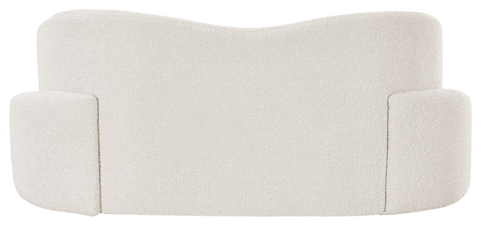 Principessa Boucle Fabric Chair, Cream, Loveseat