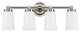 Sheffield Vanity Wall Sconce 4 Light, Brushed Nickel