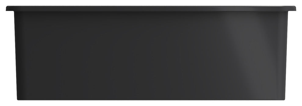Sotto Dual-Mount Fireclay 33" 60/40 Double Bowl Kitchen Sink in Matte Dark Gray