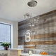 MIRODEMIÂ® La Venturi | Chandelier in a Nordic Style for Dining Room, Chrome, 4 Heads, Cool Light