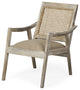 Wooden Chair With Cane Mesh Backrest