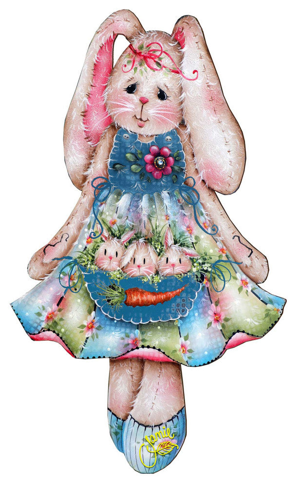 Pocketful of Bunnies Easter Door Decor Easter Spring Decor
