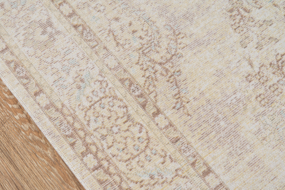 Isabella ISA-1 Machine Made Area Rug, Ivory, 9'3"x11'10"