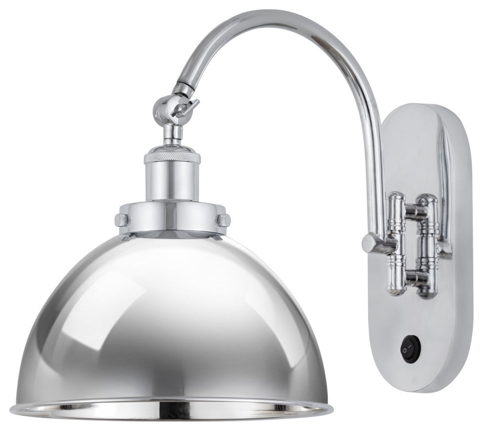 Ballston Urban Sconce, Polished Chrome, Polished Chrome, Polished Chrome