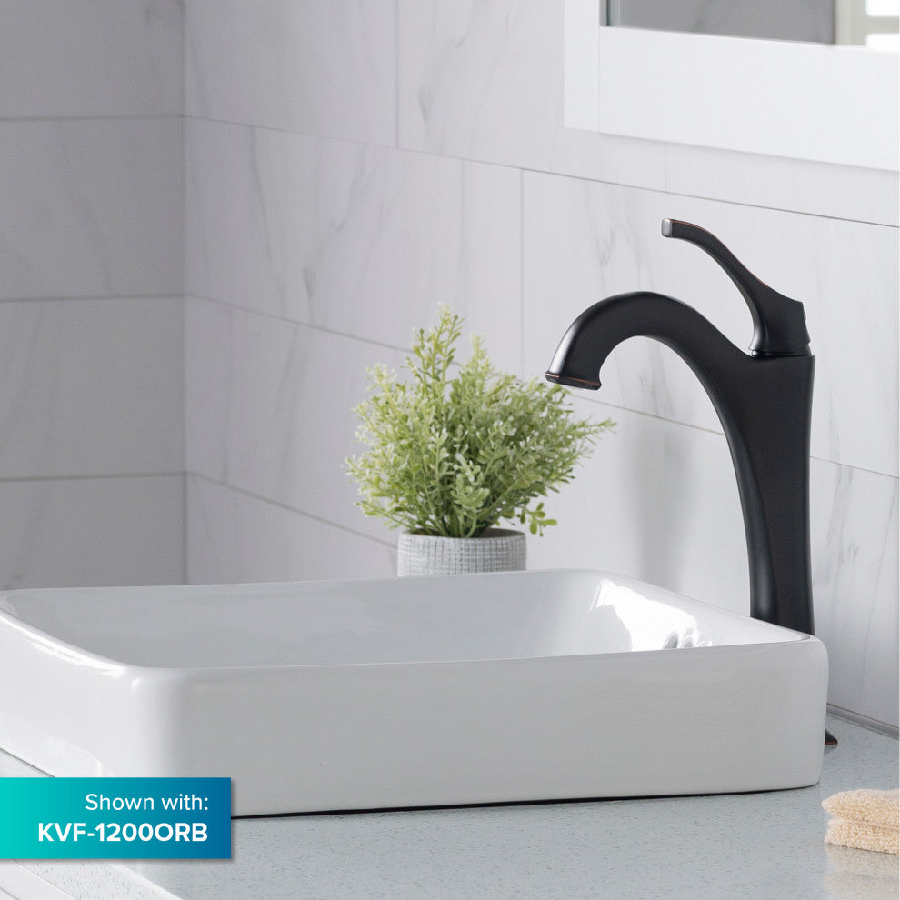 Elavo Square Ceramic Semi-Recessed White Bathroom Sink, Pack of 2