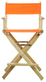024" Director's Chair Natural Frame-Tangerine Canvas