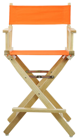 024" Director's Chair Natural Frame-Tangerine Canvas