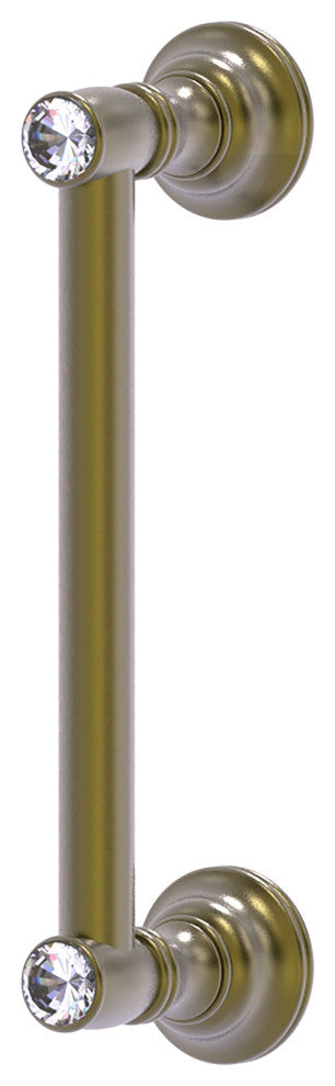 Carolina Crystal 8" Door Pull, Antique Brass