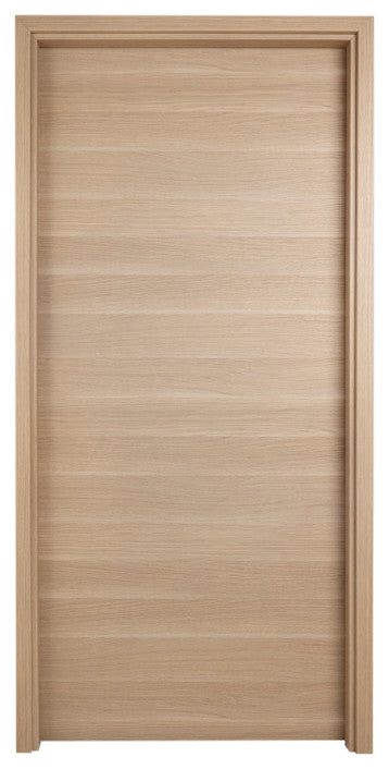 Urban Liso White Oak Pre-Hung Italian Interior Door, Prefinished Right, 36 X 96