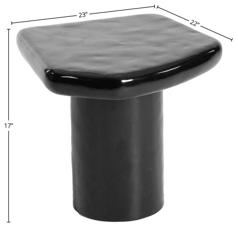Eternal Concrete Side Table, Black