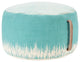 Mina Victory AS263 Pouf, Turquoise, 20"X20"X12"