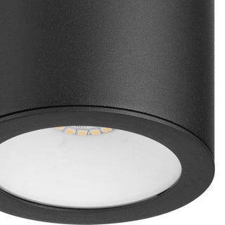 3" Black Surface Mount Modern Adjustable LED Cylinder