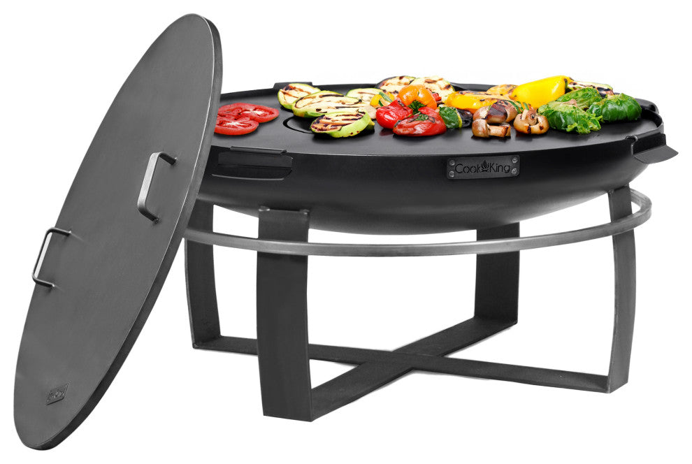 Viking 32" Fire Pit With Grill Plate and Cover Lid