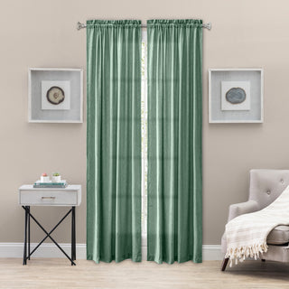 Portland Crushed Taffeta Tailored Panel, Spa, 48" X 63"
