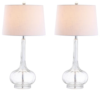 Bette 28.5" Glass Teardrop Table Lamp, Set of 2