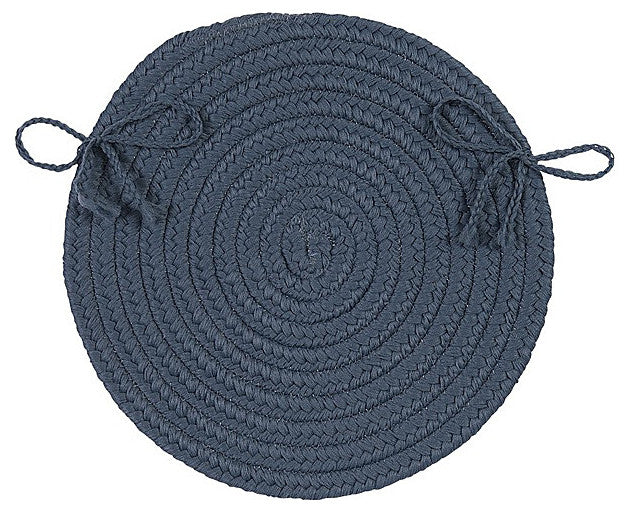 Colonial Mills Chair Pad Boca Raton Lake Blue Chair Pad