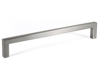 Celeste Square Bar Pull Cabinet Handle Brushed Nickel 9mm, 8" Hole Spacing