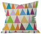 Nick Nelson Analogous Shapes In Bloom Outdoor Throw Pillow