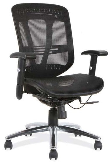 Mesh, Mid Back Task Chair with Chrome Frame, 28x25