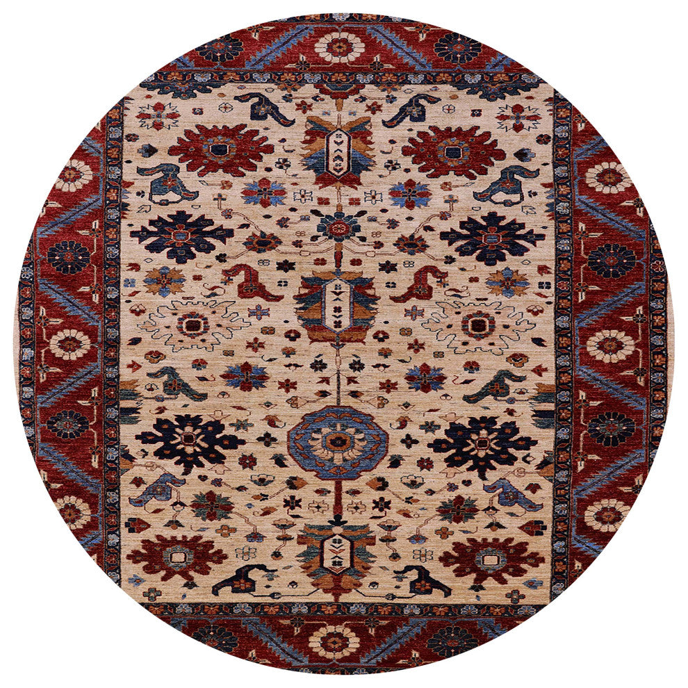 Ahgly Company Indoor Round Mid-Century Modern Area Rugs, 3' Round