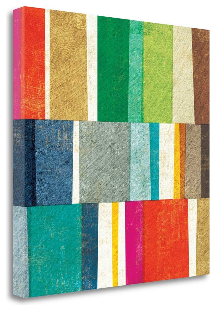 "Colorful Abstract" By Michael Mullan, Giclee Print on Gallery Wrap Canvas