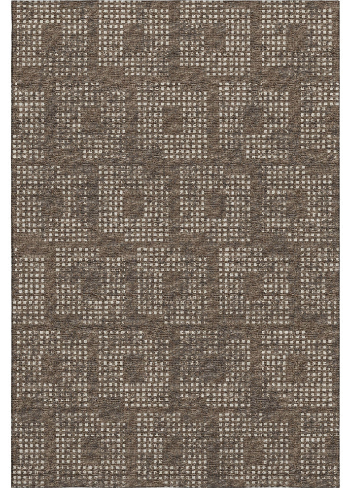 Premium Machine Washable Mayfield AMF33 Brown 10' x 14' Rug