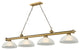 Zlite 2306-4RB-DWL14 4-Light Billiard, White Linen
