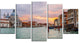 Santa Maria Della Salute, Large Cityscape Canvas Art Print, 60"x32", 5 Panels