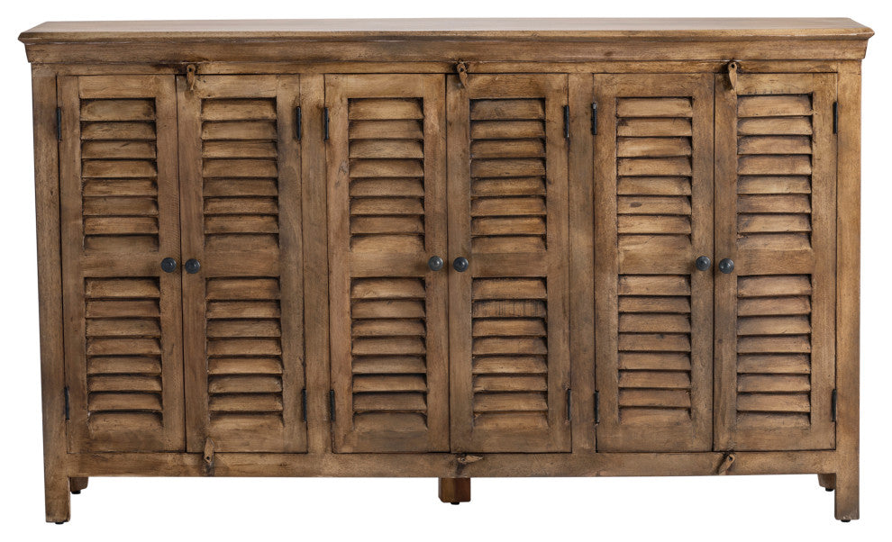 Kena Mango Wood 6- Door Sideboard