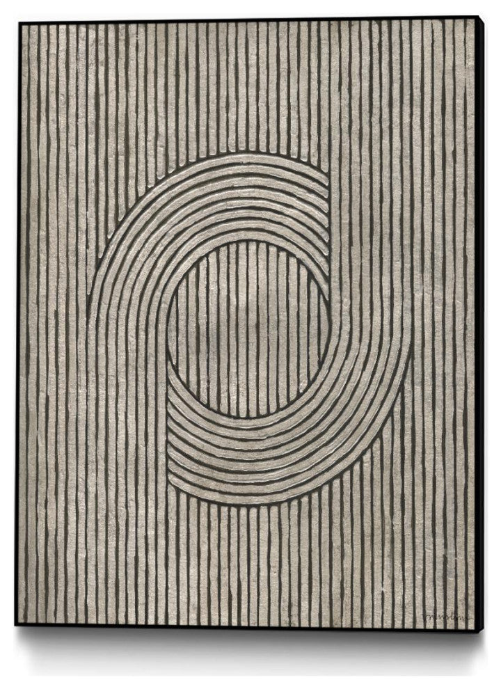 "Cedar Grooves III" Framed Canvas by Giant Art 18"x24"