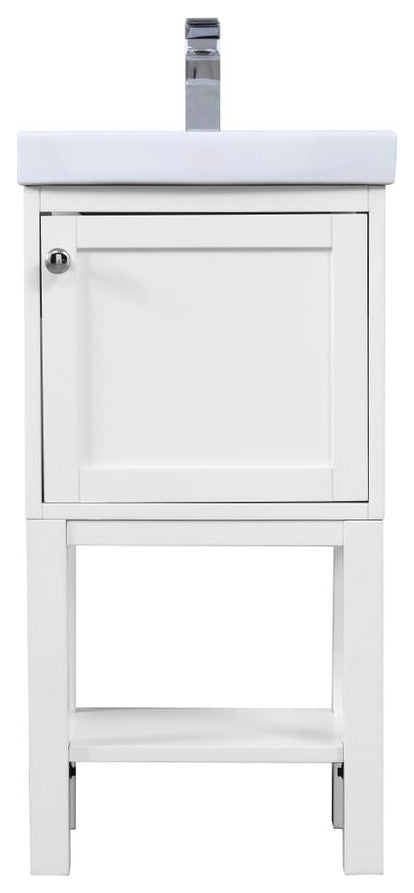 Elegant VF2518WH 18" Single Bathroom Vanity Set, White