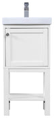 Elegant VF2518WH 18" Single Bathroom Vanity Set, White
