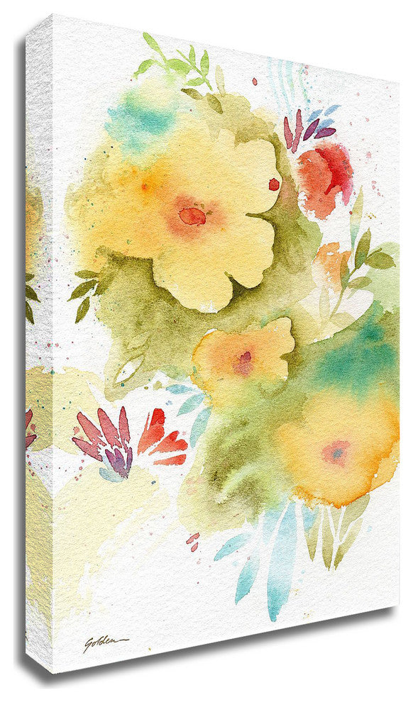 Fiesta Flowers by Sheila Golden, Print on Canvas, 33"x42"