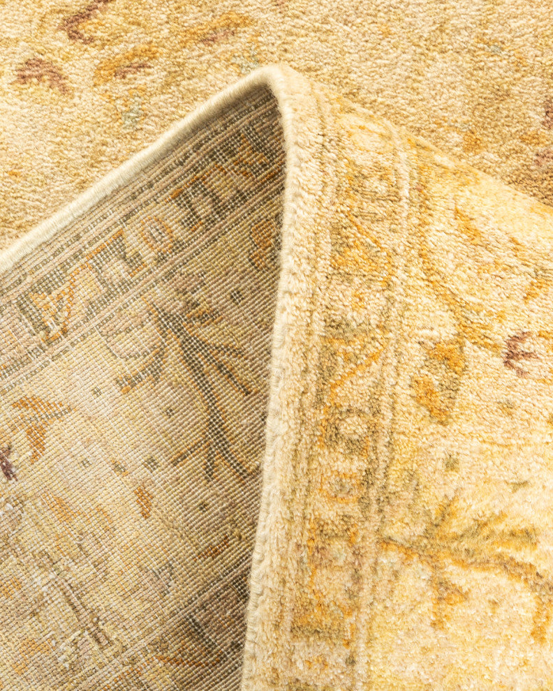 Mongyai One-of-a-Kind Hand-Knotted Area Rug Ivory, 3'3"x5'2"