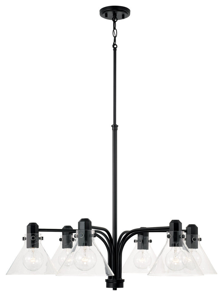 Capital Lighting 445861-528 Greer 6 Light 33"W Chandelier - Matte Black
