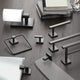 Elevate Toilet Paper Holder, Matte Black, Traditional