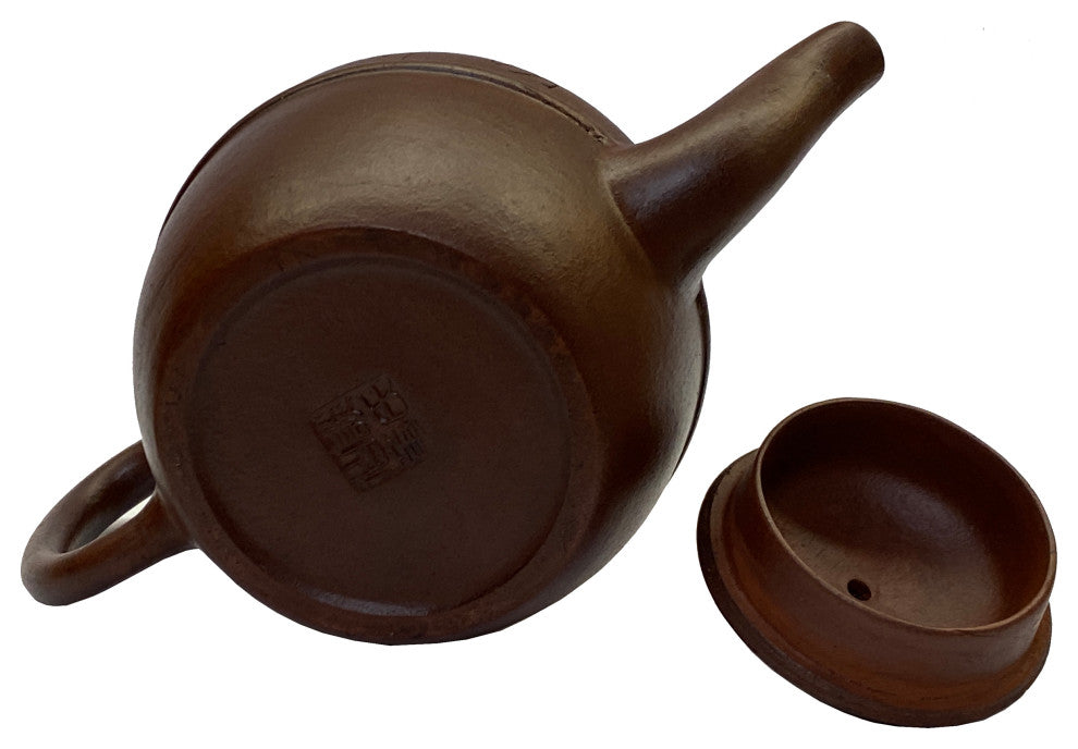 Chinese Handmade Yixing Zisha Clay Teapot With Artistic Accent, Hws2226