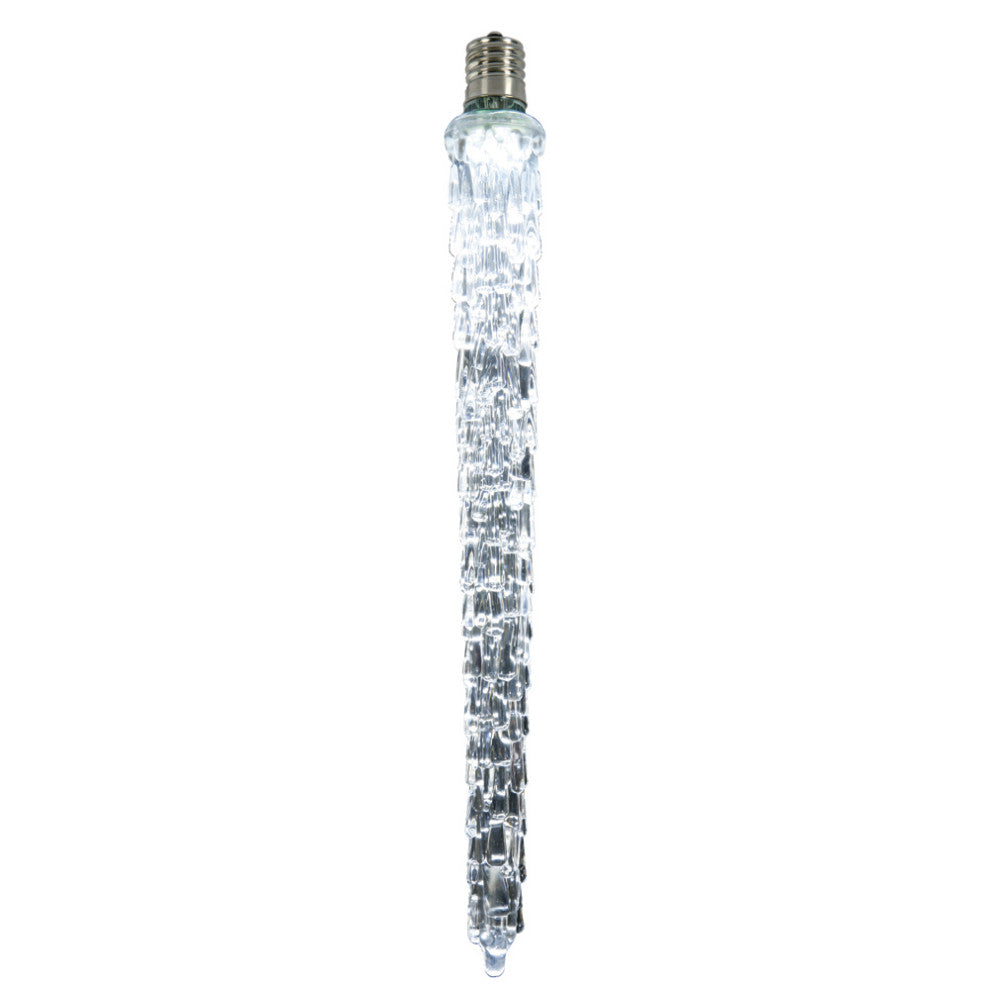 Vickerman Xice765 9" Led Cool White Falling Icicle Replacement Bulb