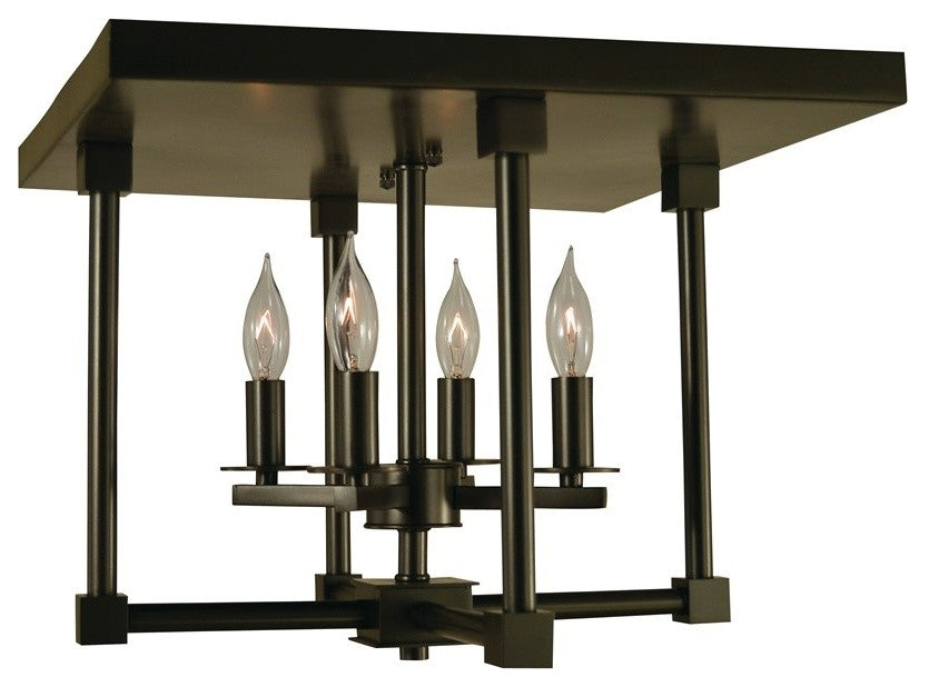 Lexington 4-Light Semi-Flush Mounts, Mahogany Bronze