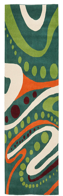 Safavieh Soho Soh856A Rug, Teal/Multi, 7'6"x9'6"